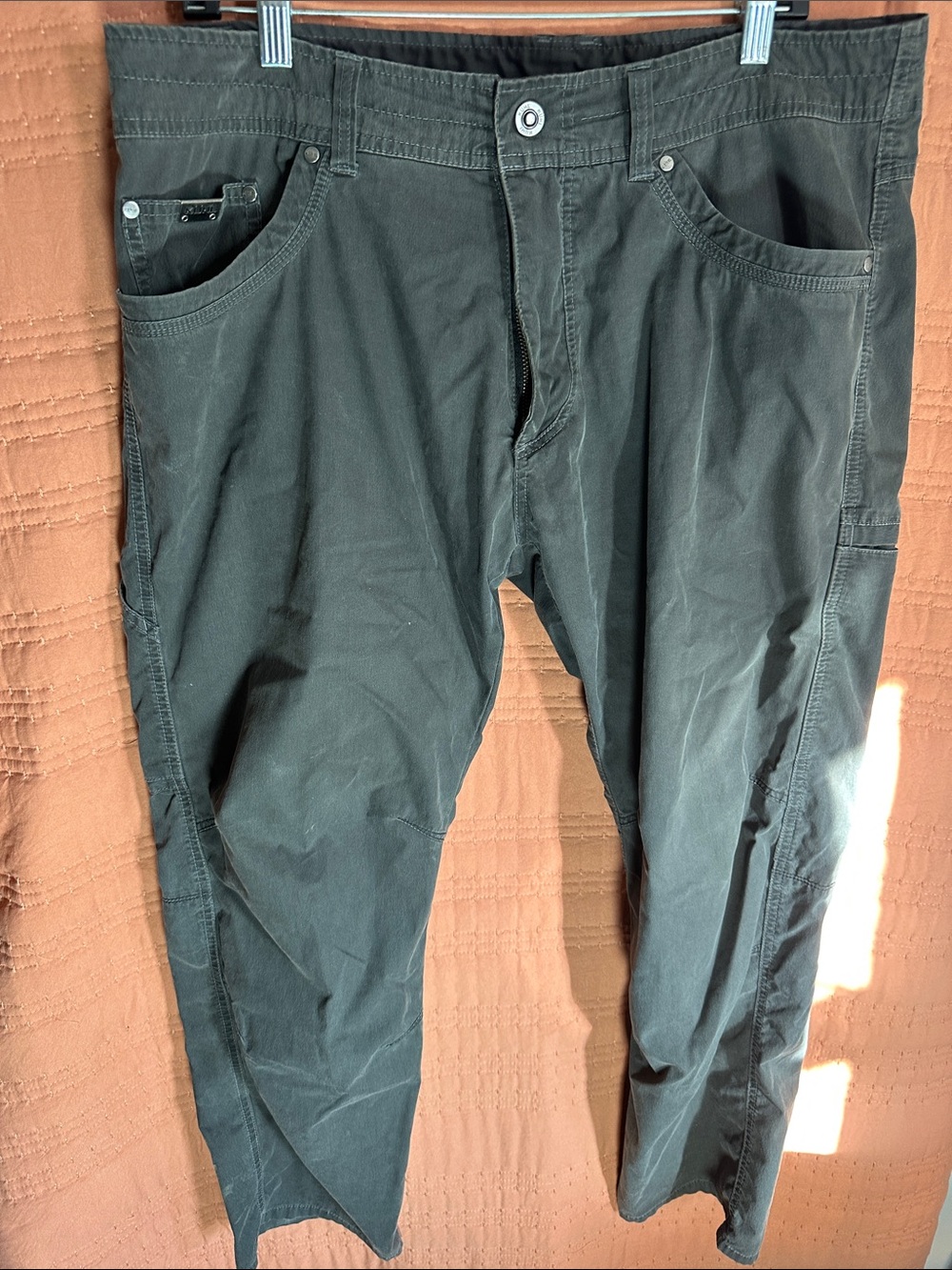 Kuhl Men's Dark Olive Cargo Pants - Picture 3 of 6